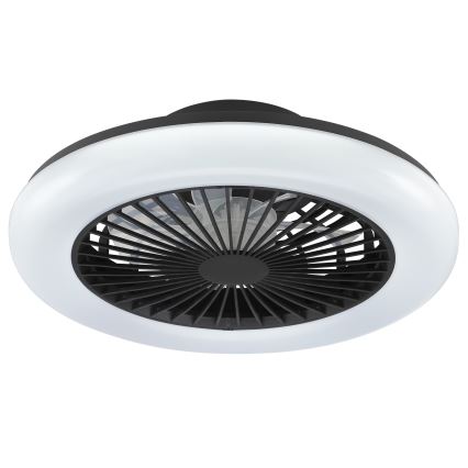 Brilliant - LED zatemnjiva stropna svetilka z ventilatorjem MONTERO LED/20W/230V 2700-6500K premer 42 cm črna + daljinski upravljalnik