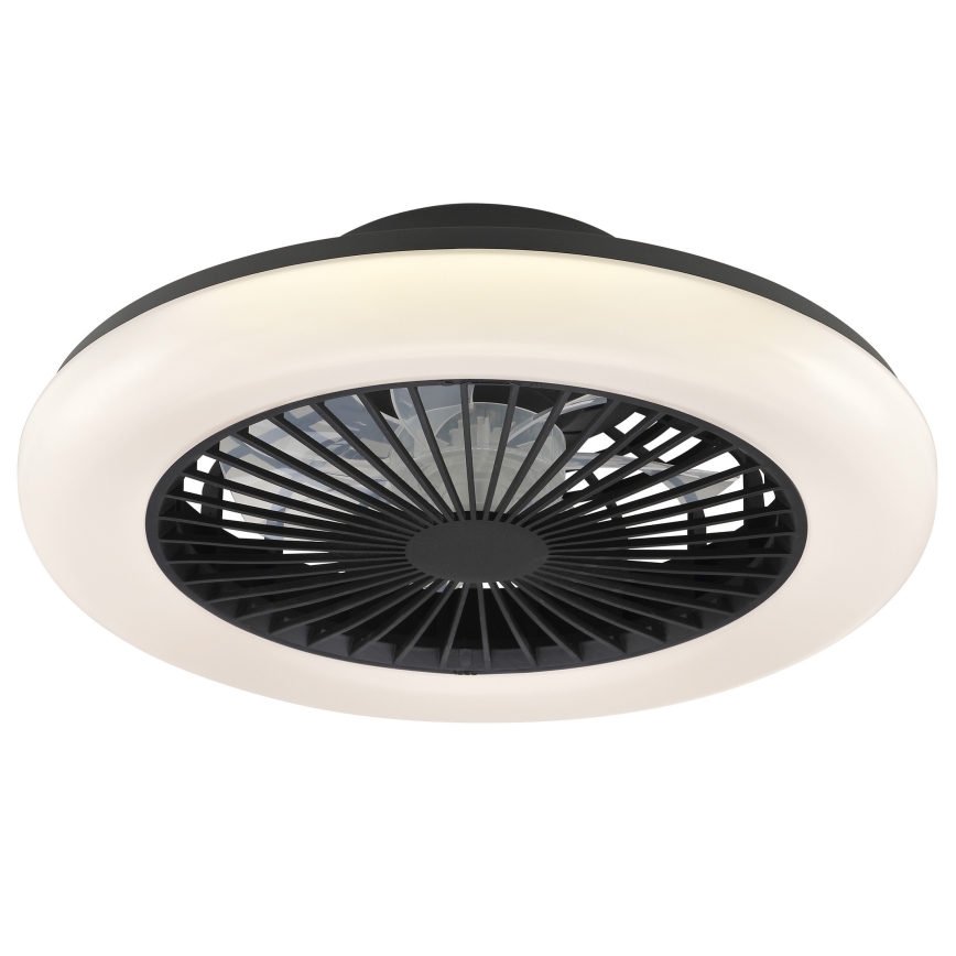 Brilliant - LED zatemnjiva stropna svetilka z ventilatorjem MONTERO LED/20W/230V 2700-6500K premer 42 cm črna + daljinski upravljalnik