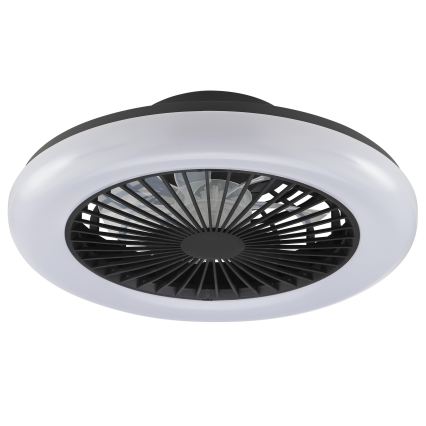 Brilliant - LED zatemnjiva stropna svetilka z ventilatorjem MONTERO LED/20W/230V 2700-6500K premer 42 cm črna + daljinski upravljalnik