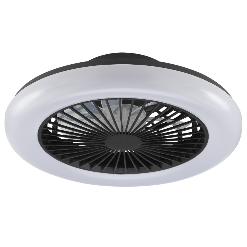 Brilliant - LED zatemnjiva stropna svetilka z ventilatorjem MONTERO LED/20W/230V 2700-6500K premer 42 cm črna + daljinski upravljalnik