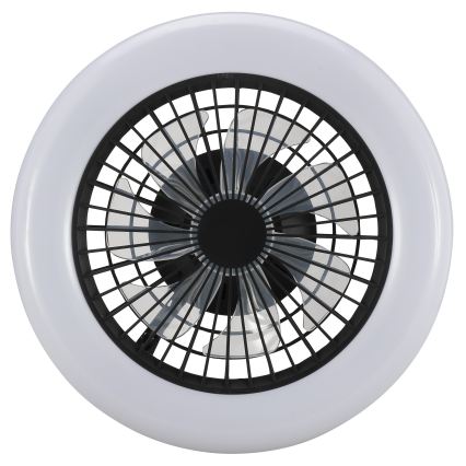 Brilliant - LED zatemnjiva stropna svetilka z ventilatorjem MONTERO LED/20W/230V 2700-6500K premer 42 cm črna + daljinski upravljalnik