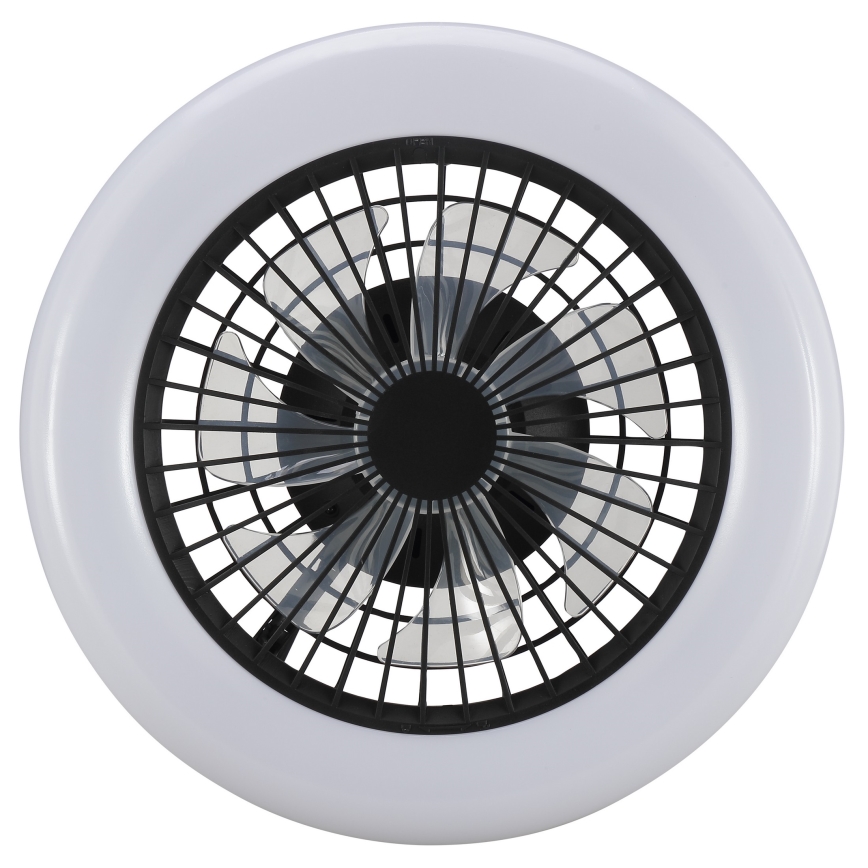 Brilliant - LED zatemnjiva stropna svetilka z ventilatorjem MONTERO LED/20W/230V 2700-6500K premer 42 cm črna + daljinski upravljalnik