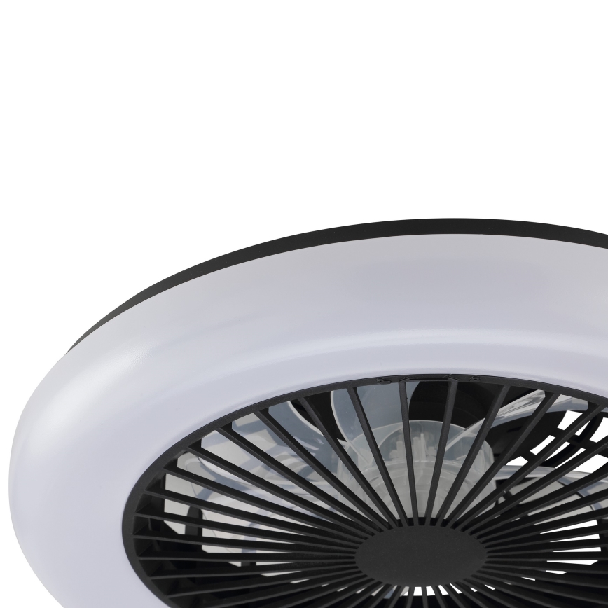 Brilliant - LED zatemnjiva stropna svetilka z ventilatorjem MONTERO LED/20W/230V 2700-6500K premer 42 cm črna + daljinski upravljalnik