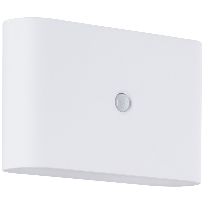 Brilliant - LED Zunanja polnilna stenska svetilka s senzorjem XINO LED/3W/5V 3600 mAh IP44 bela