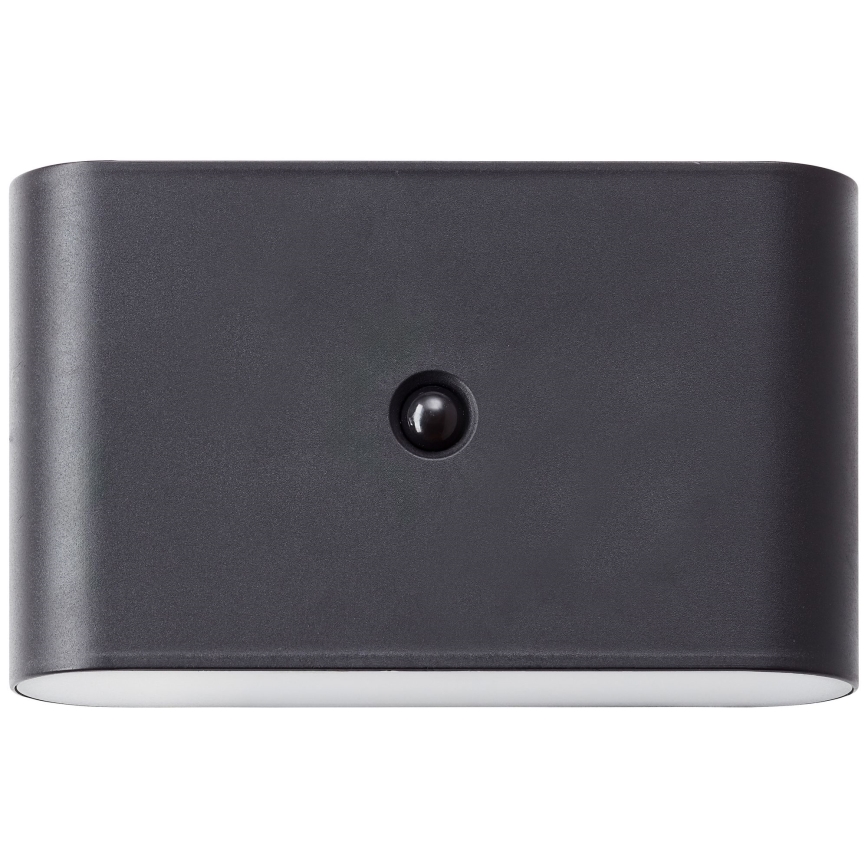 Brilliant - LED Zunanja polnilna stenska svetilka s senzorjem XINO LED/3W/5V 3600 mAh IP44 črna