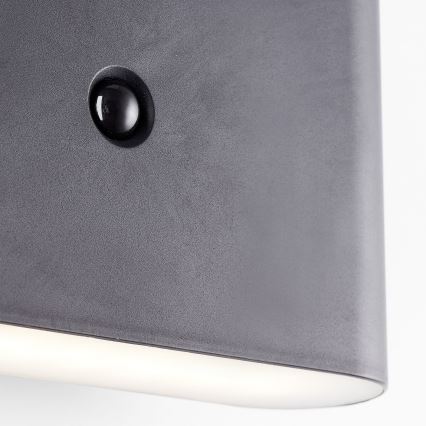 Brilliant - LED Zunanja polnilna stenska svetilka s senzorjem XINO LED/3W/5V 3600 mAh IP44 črna