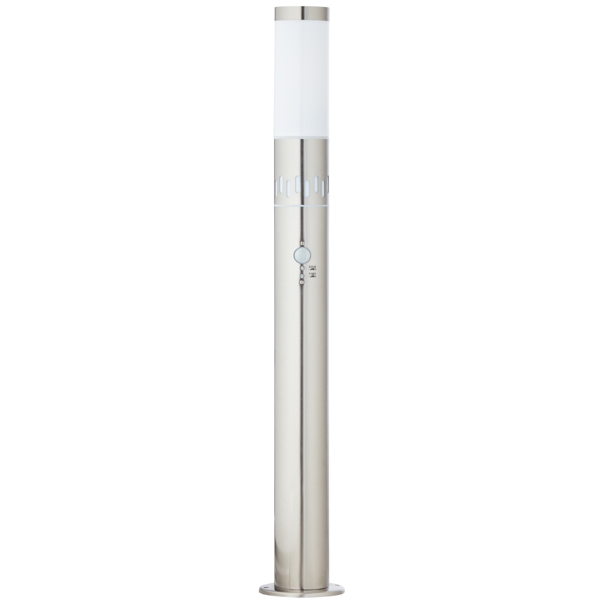 Brilliant - LED Zunanja svetilka s senzorjem LEIGH LED/0,9W/230V + 1xE27/11W 80 cm IP44 sijajni krom