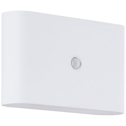Brilliant - LED Zunanji polnilna stenska svetilka s senzorjem XINO LED/3W/5V IP44 bela