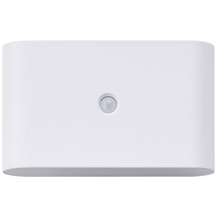 Brilliant - LED Zunanji polnilna stenska svetilka s senzorjem XINO LED/3W/5V IP44 bela
