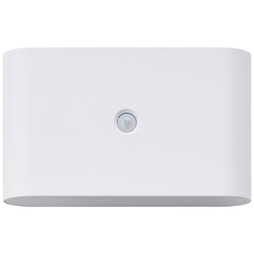 Brilliant - LED Zunanji polnilna stenska svetilka s senzorjem XINO LED/3W/5V IP44 bela
