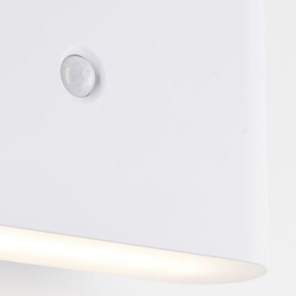 Brilliant - LED Zunanji polnilna stenska svetilka s senzorjem XINO LED/3W/5V IP44 bela