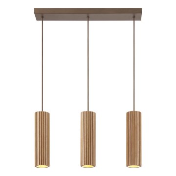 Brilliant - Lestenec na kablu LAKEWOOD 3xGU10/10W/230V rjava