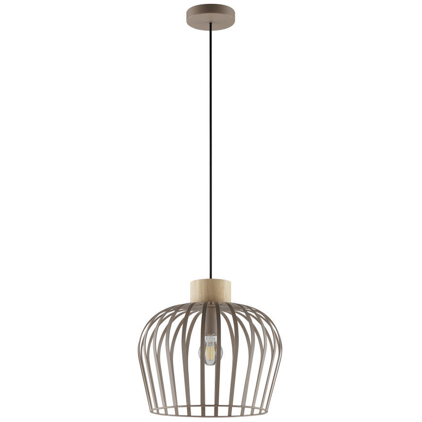 Brilliant - Lestenec na kablu NORDIC CAGE 1xE27/20W/230V Ø 35 cm bež