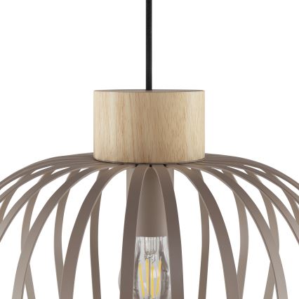 Brilliant - Lestenec na kablu NORDIC CAGE 1xE27/20W/230V Ø 35 cm bež