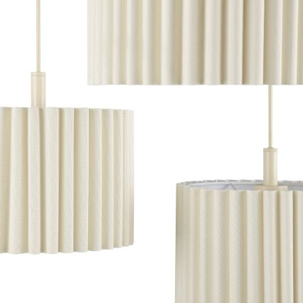 Brilliant - Lestenec na kablu VELIN 3xE27/20W/230V, premer 61 cm, kremna