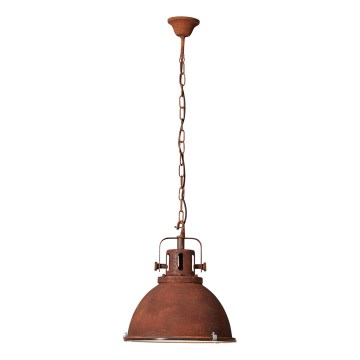 Brilliant - Lestenec na verigi JESPER GLAS 1xE27/60W/230V bakren