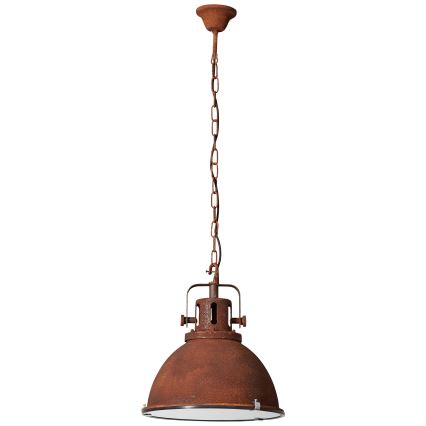 Brilliant - Lestenec na verigi JESPER GLAS 1xE27/60W/230V bakren