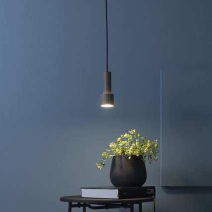 Brilliant - Lestenec na vrvici CADIZ 1xGU10/10W/230V pr. 12,5 cm bron