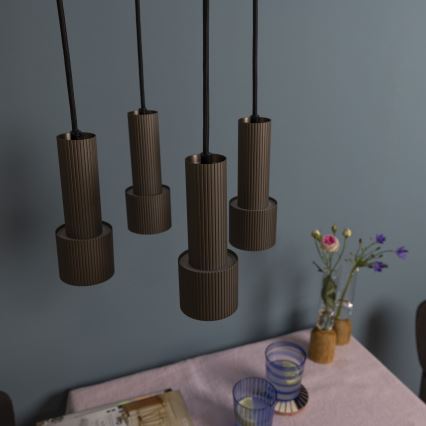 Brilliant - Lestenec na vrvici CADIZ 4xGU10/10W/230V pr. 35 cm bron