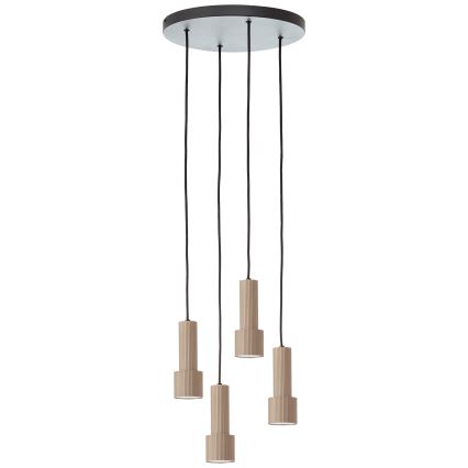 Brilliant - Lestenec na vrvici CADIZ 4xGU10/10W/230V pr. 35 cm bron