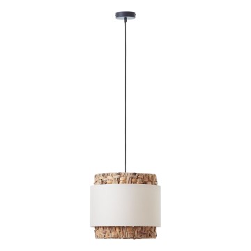 Brilliant - Lestenec na vrvici WATERLILLY 1xE27/60W/230V pr. 35 cm krem barva