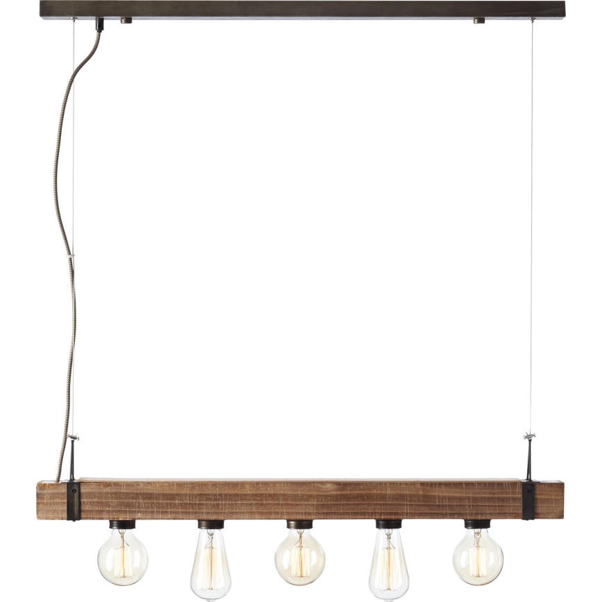 Brilliant - Lestenec na vrvici WOODHILL 5xE27/30W/230V