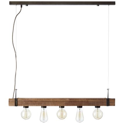 Brilliant - Lestenec na vrvici WOODHILL 5xE27/30W/230V
