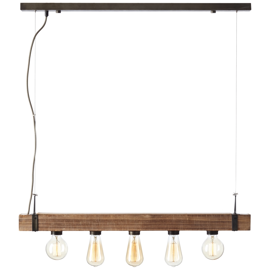 Brilliant - Lestenec na vrvici WOODHILL 5xE27/30W/230V