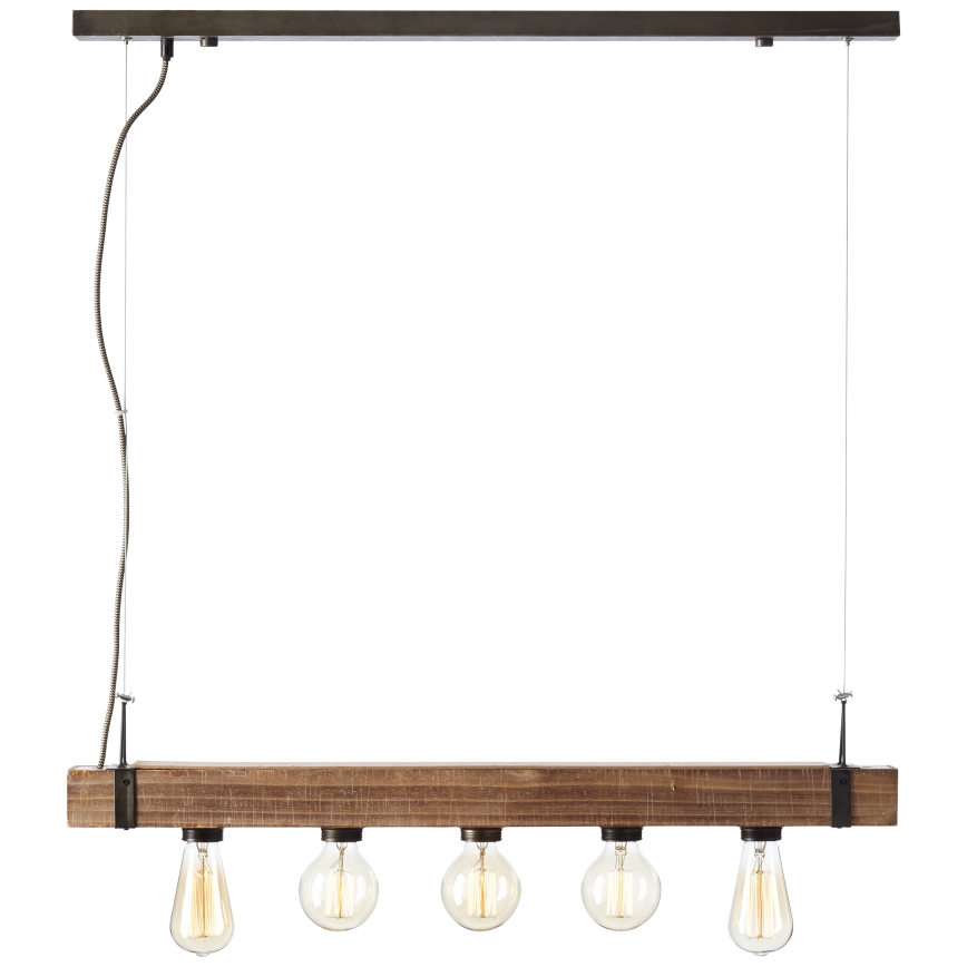 Brilliant - Lestenec na vrvici WOODHILL 5xE27/30W/230V