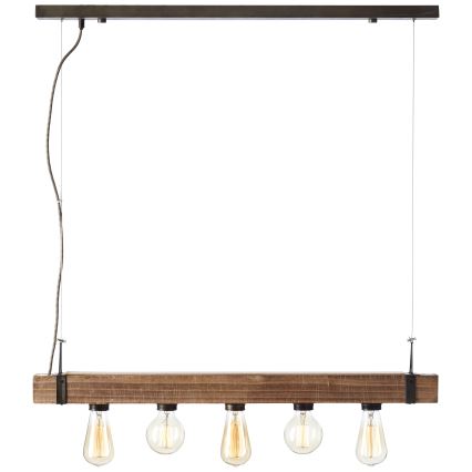 Brilliant - Lestenec na vrvici WOODHILL 5xE27/30W/230V