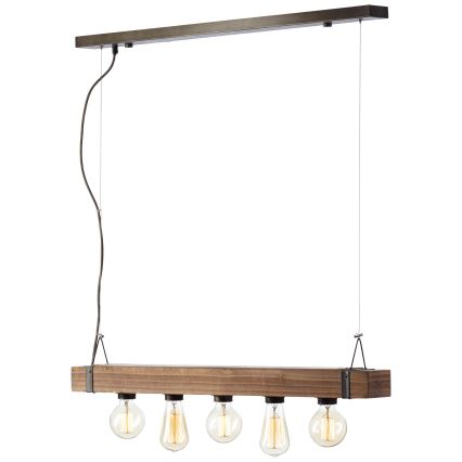Brilliant - Lestenec na vrvici WOODHILL 5xE27/30W/230V