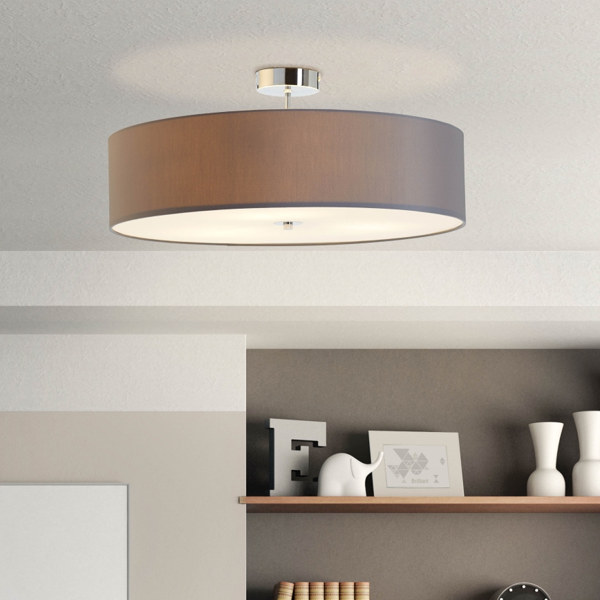 Brilliant - Nadgradni lestenec ANDRIA 3xE27/60W/230V pr. 60 cm antracit