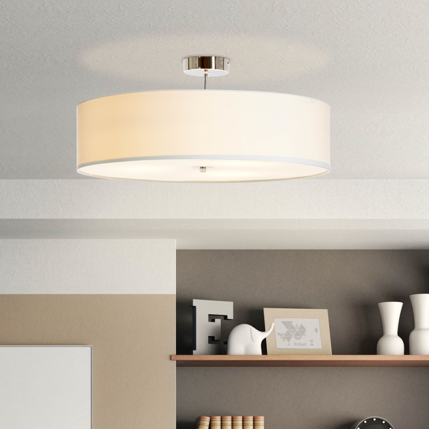 Brilliant - Nadgradni lestenec ANDRIA 3xE27/60W/230V pr. 60 cm bela