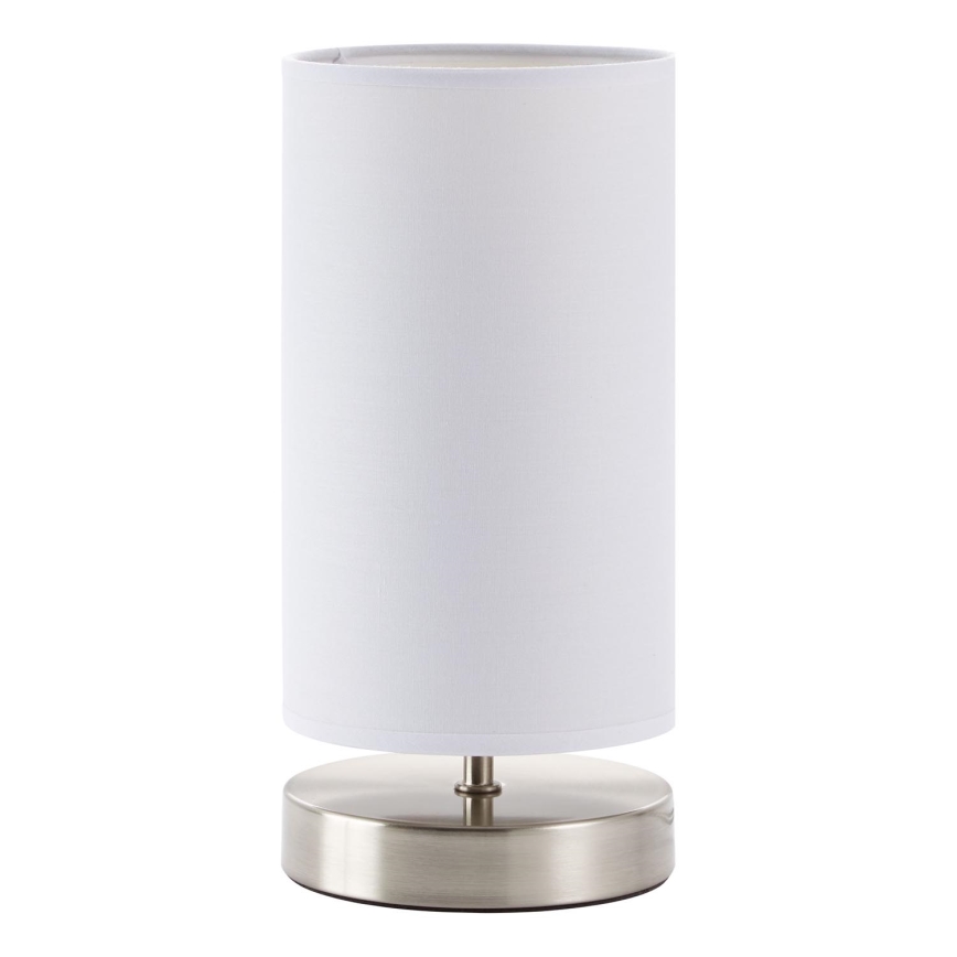 Brilliant - Namizna svetilka CLARIE 1xE14/40W/230V matiran krom/bela