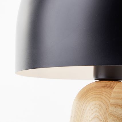 Brilliant - Namizna svetilka NALAM 1xE14/40W/230V črna/pepel - FSC certifikat