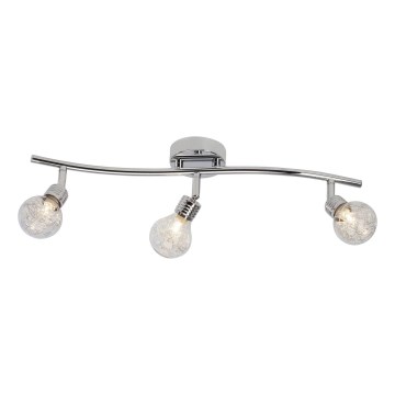 Brilliant - Smerna svetilka BULB 3xG9/28W/230V, sijajni krom