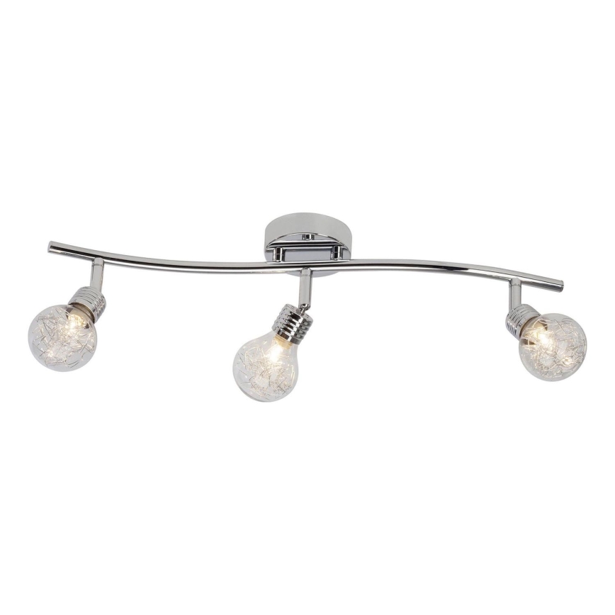 Brilliant - Smerna svetilka BULB 3xG9/28W/230V, sijajni krom