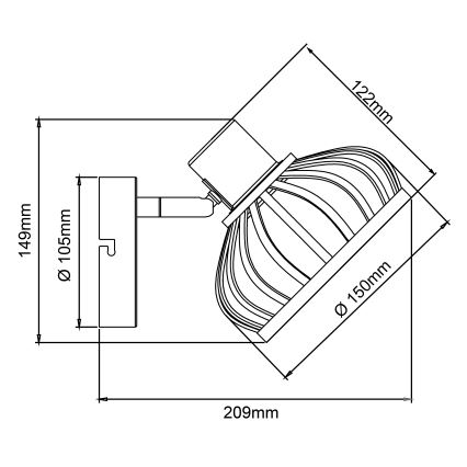 Brilliant - Stenska svetilka NORAH 1xE14/28W/230V bambus