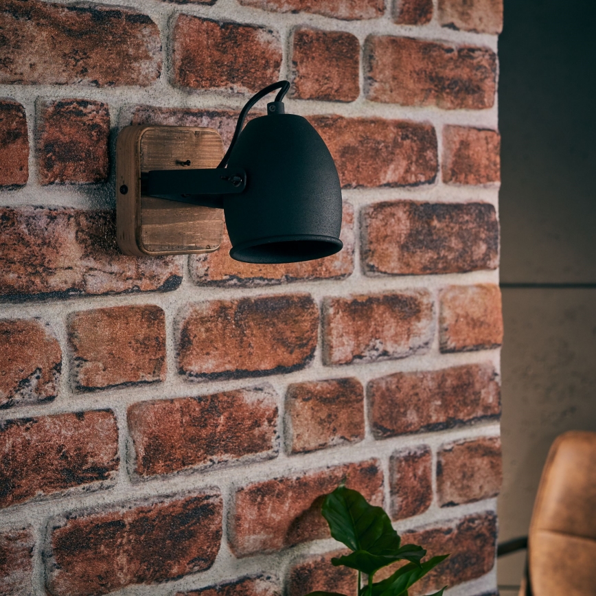 Brilliant - Stenska točkovna svetilka CROWTON 1xGU10/6W/230V borovina