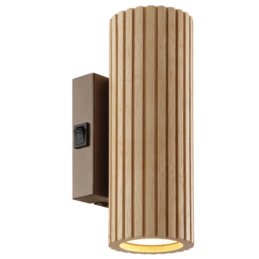 Brilliant - Stensko svetilo LAKEWOOD 2xGU10/10W/230V rjavo