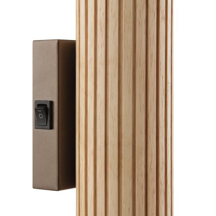 Brilliant - Stensko svetilo LAKEWOOD 2xGU10/10W/230V rjavo