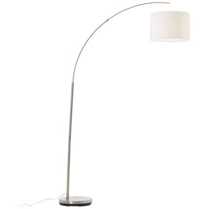 Brilliant - Stoječa svetilka CLARIE 1xE27/60W/230V matni krom/bela