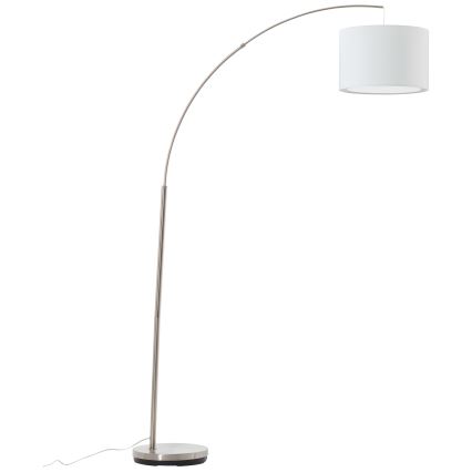 Brilliant - Stoječa svetilka CLARIE 1xE27/60W/230V matni krom/bela