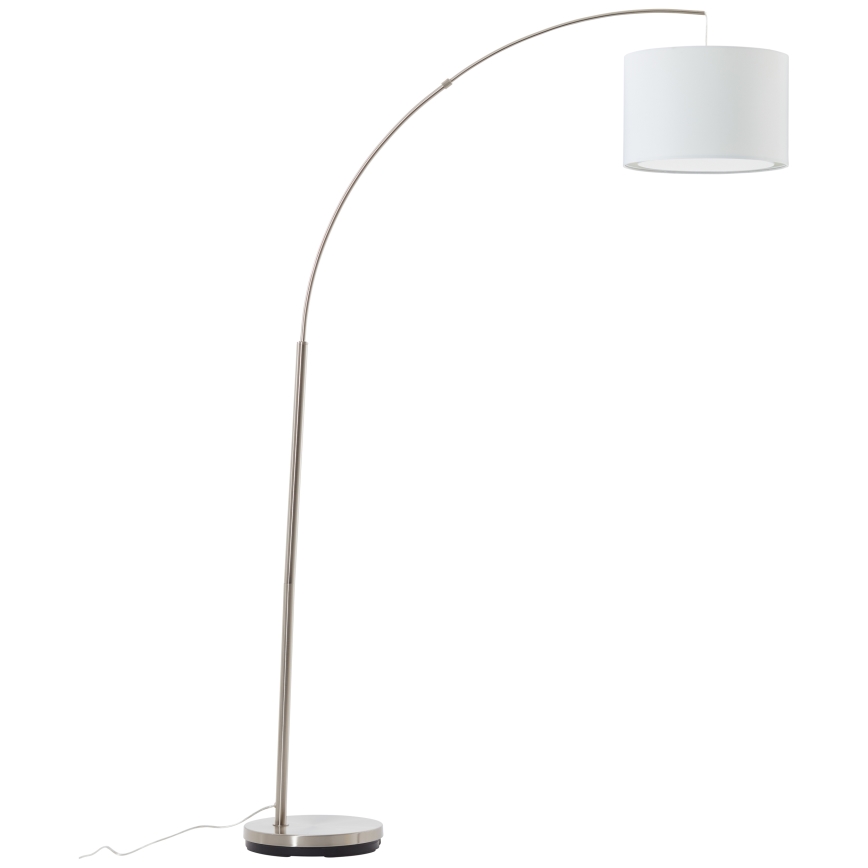 Brilliant - Stoječa svetilka CLARIE 1xE27/60W/230V matni krom/bela