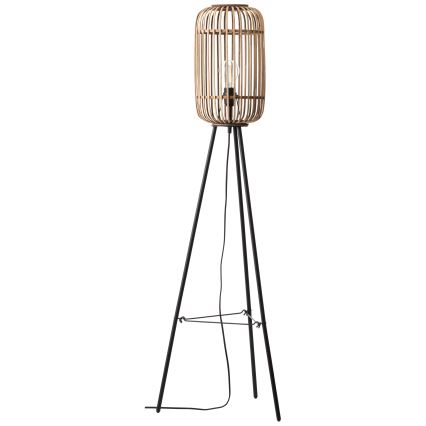 Brilliant - Stojna svetilka WOODROW 1xE27/60W/230V bambus