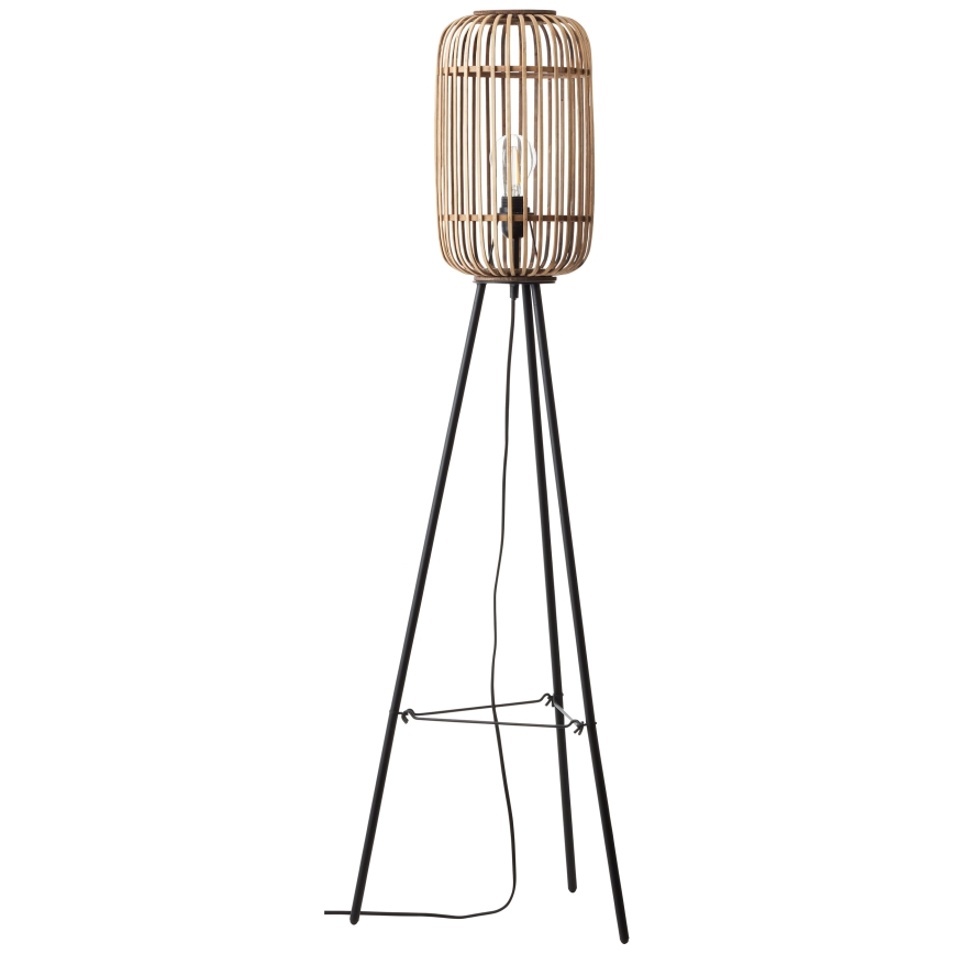 Brilliant - Stojna svetilka WOODROW 1xE27/60W/230V bambus