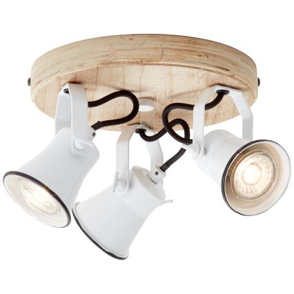 Brilliant - Stropna smerna svetilka SEED 3xGU10/5W/230V bela/bežna