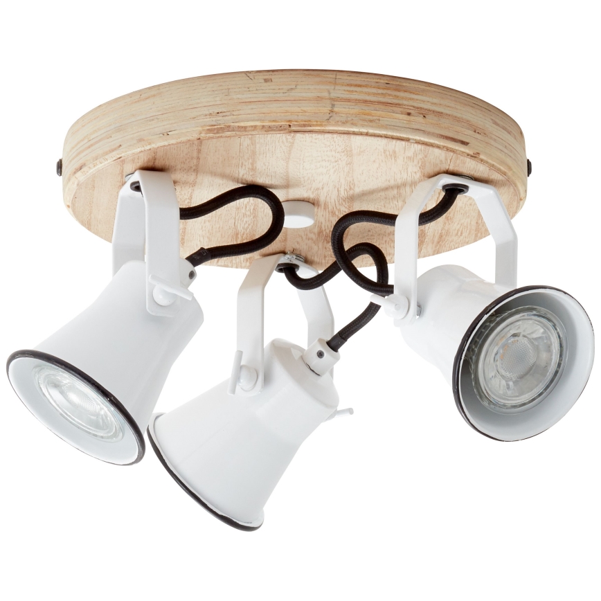 Brilliant - Stropna smerna svetilka SEED 3xGU10/5W/230V bela/bežna