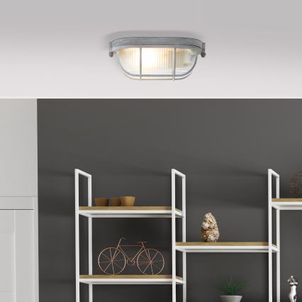 Brilliant - Stropna svetilka BOBBI 1xE27/40W/230V siva