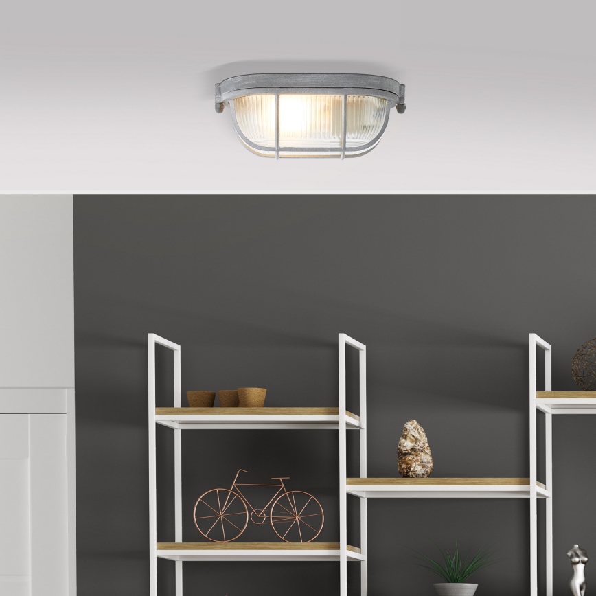 Brilliant - Stropna svetilka BOBBI 1xE27/40W/230V siva